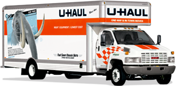 Large U-haul truck.